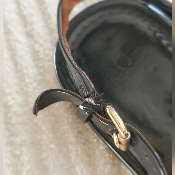 Coach Patent Leather Sandals with Gold Hardware size 8 - Picture 11 of 12